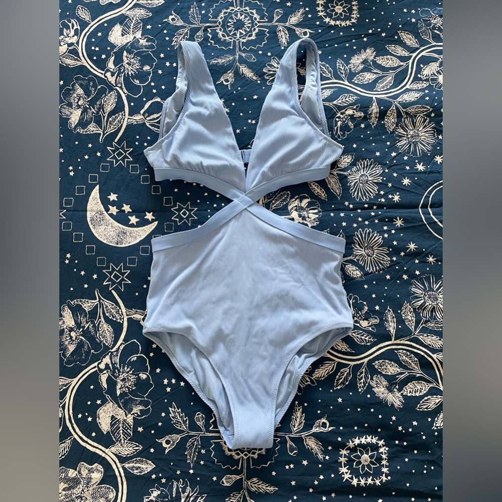 Aerie ribbed one piece bathing suit